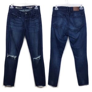 Madewell | Skinny Skinny Ankle Distressed Jeans 26